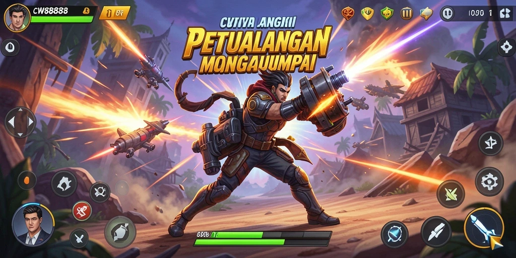 Tampilan gameplay CW8888 yang seru dan mendebarkan.