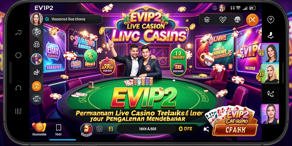 Tampilan screenshot gameplay EVIP2 yang mendebarkan di Live Casino.