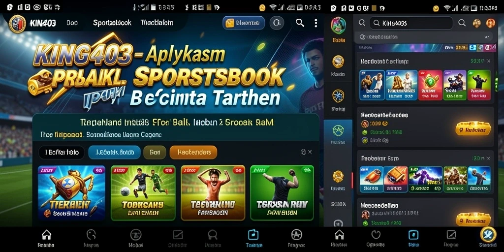Tampilan gameplay KING403 dengan berbagai pilihan taruhan olahraga.