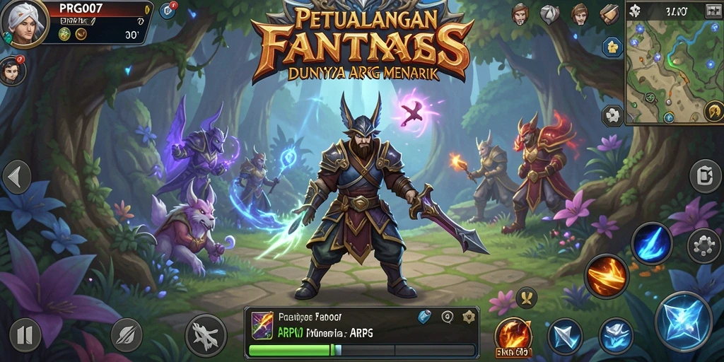 Screenshot PRG007 menampilkan aksi seru dalam pertempuran ARPG.