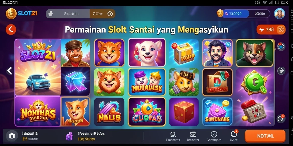Tampilan menarik dari gameplay SLOT21 yang mengasyikkan.